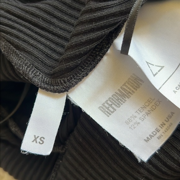 Reformation‎ Ribbed Knit Wide-Leg Jumpsuit Black XS - Picture 10 of 13